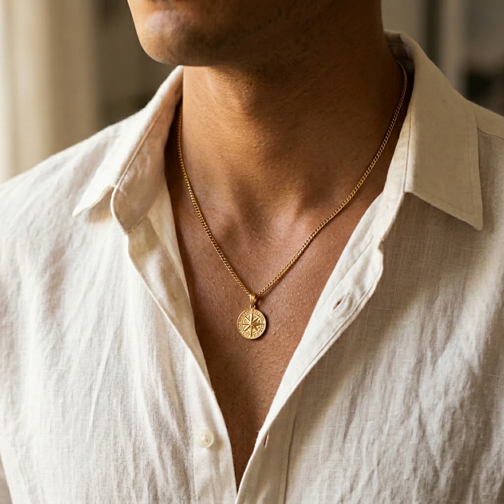 SARDINIA Compass Necklace