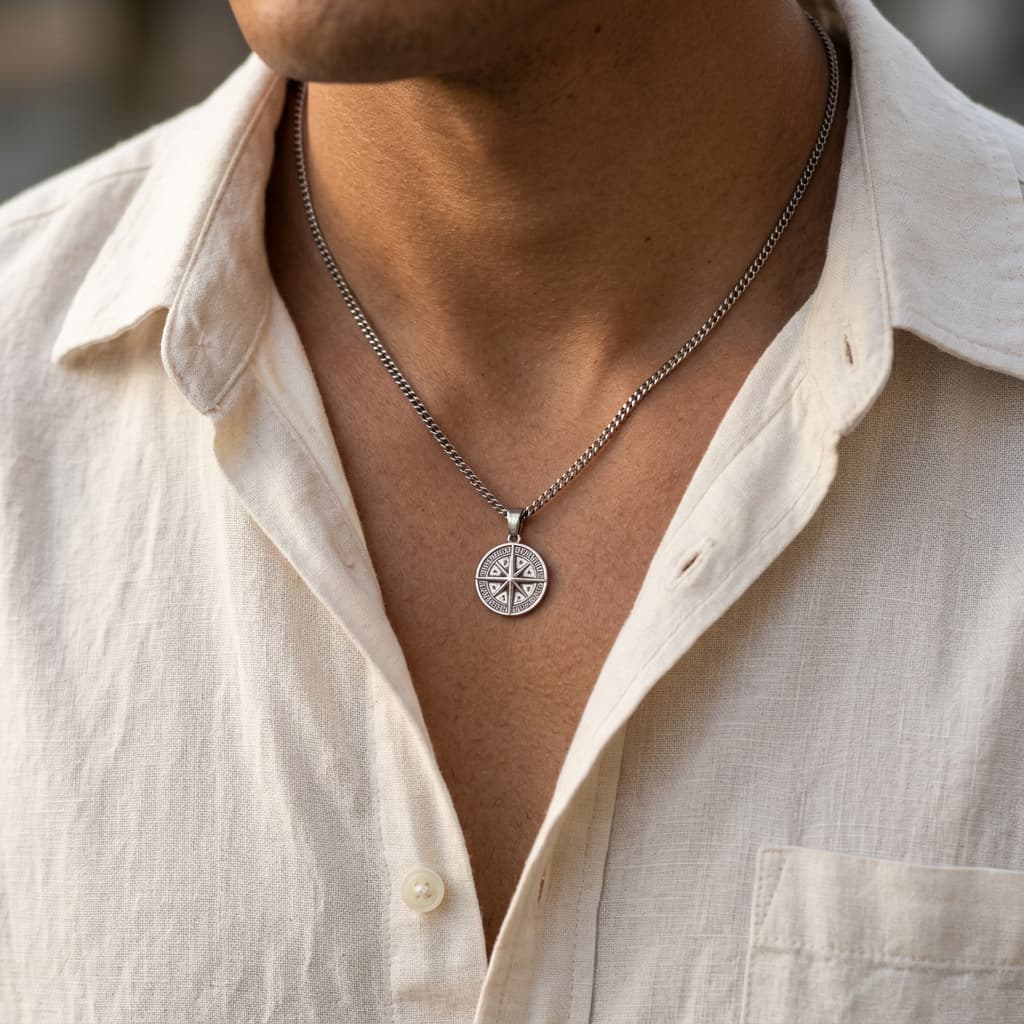 SARDINIA Compass Necklace