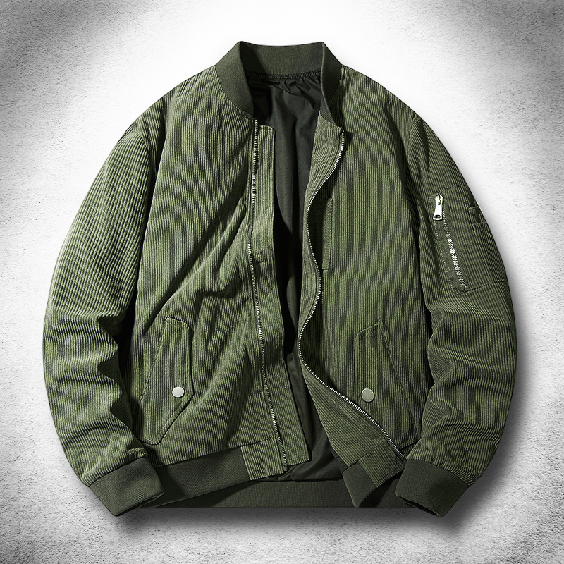 Velvet-Touch Bomber Jacket — colourway 5